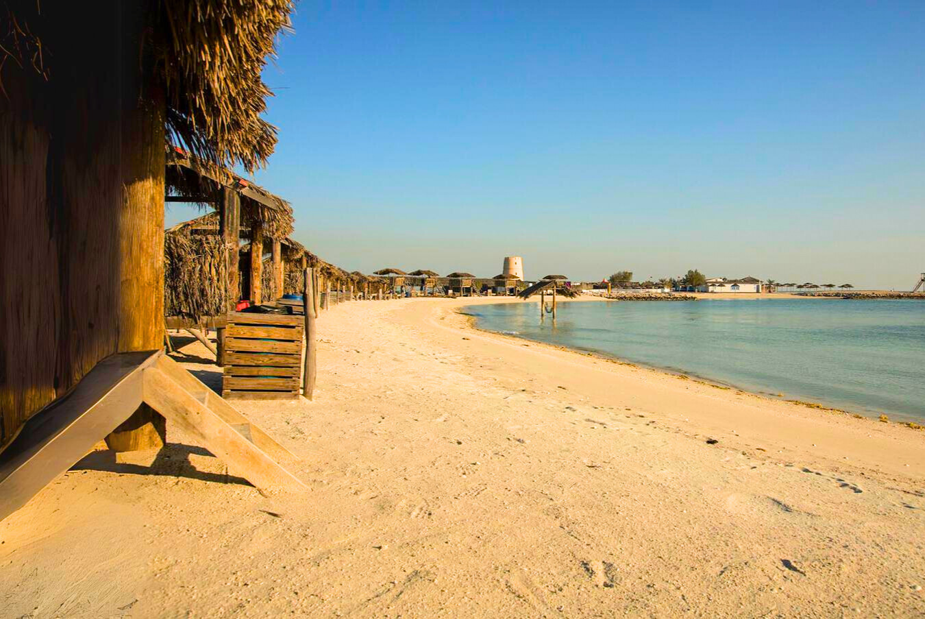 Al Dar Island Bahrain huts